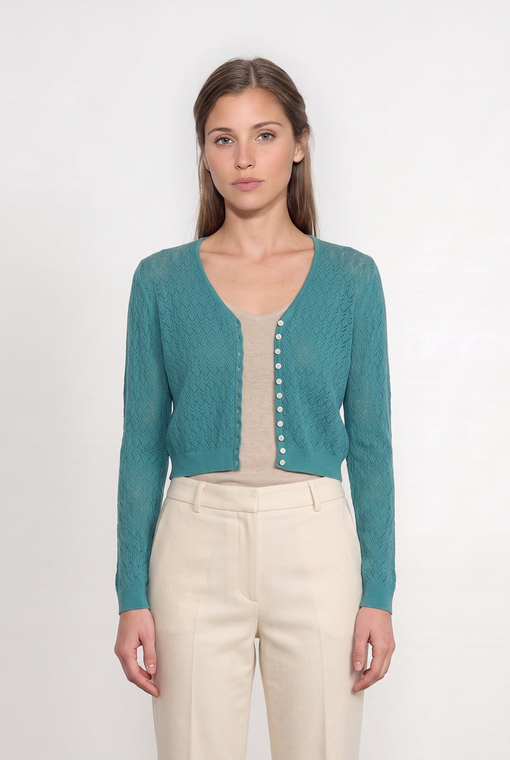 Cardigan Vert - Taille M/38 de la marque Marie Sixtine | PARAD117848 - Vendu par Paradigme - Image 1