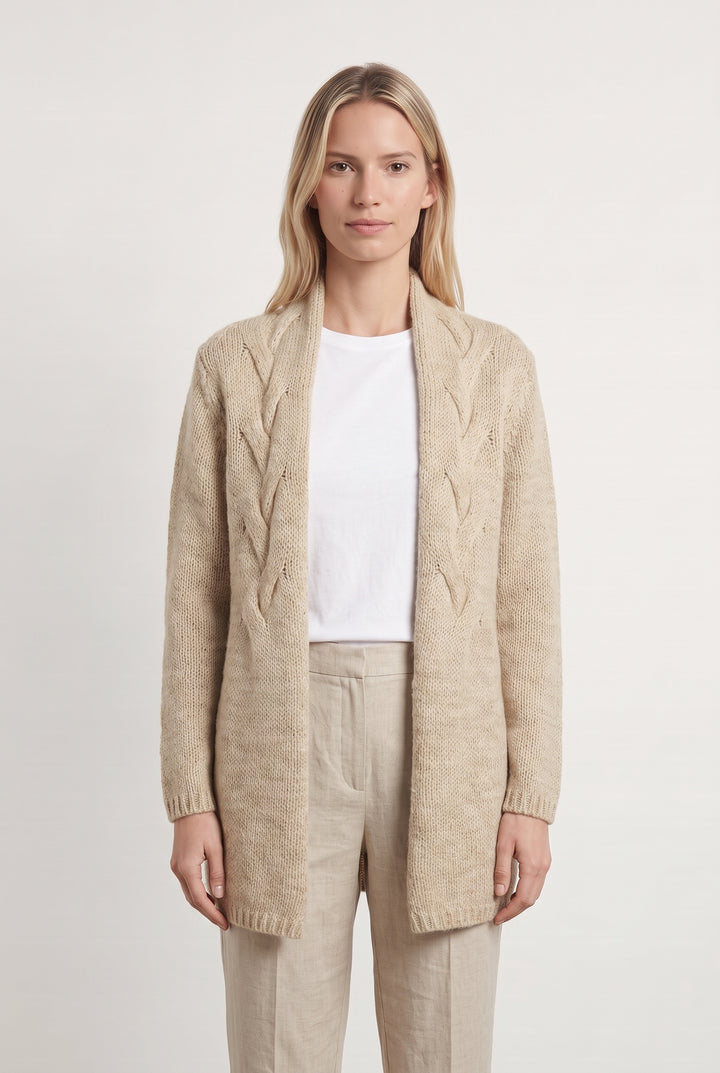 Cardigan Beige - Taille M/38 de la marque Caroll | PARAD117849 - Vendu par Paradigme - Image 1