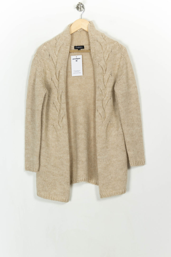 Cardigan Beige - Taille M/38 de la marque Caroll | PARAD117849 - Vendu par Paradigme - Image 2