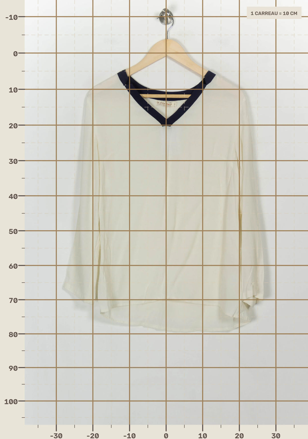 Blouse Beige et Bleu - Taille S/36 de la marque La Petite Etoile | PARAD117850 - Vendu par Paradigme - Image 4