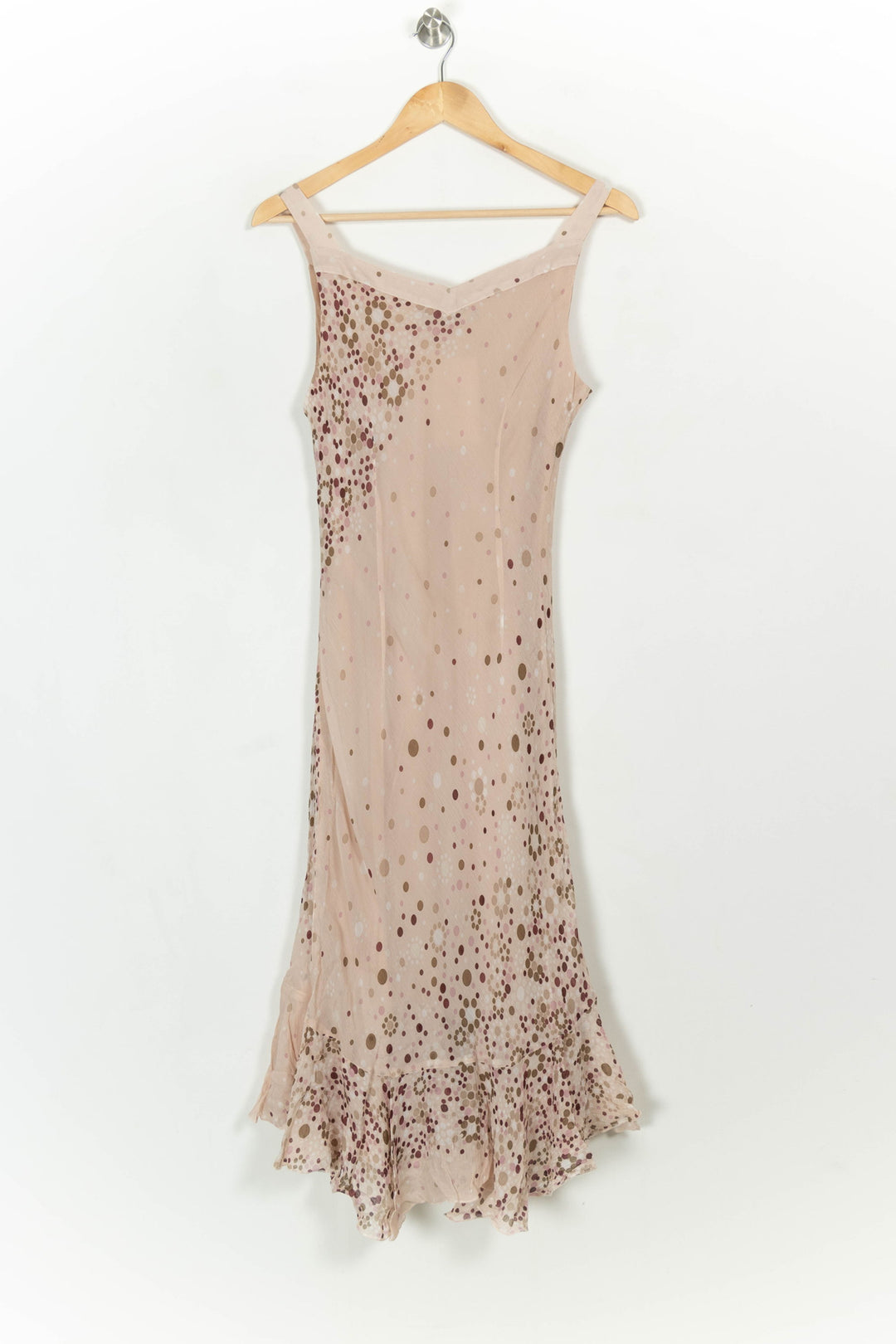 Robe Longue Rose et Beige - Taille L/40 de la marque Caroll | PARAD117851 - Vendu par Paradigme - Image 5