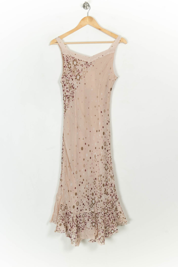 Robe Longue Rose et Beige - Taille L/40 de la marque Caroll | PARAD117851 - Vendu par Paradigme - Image 5