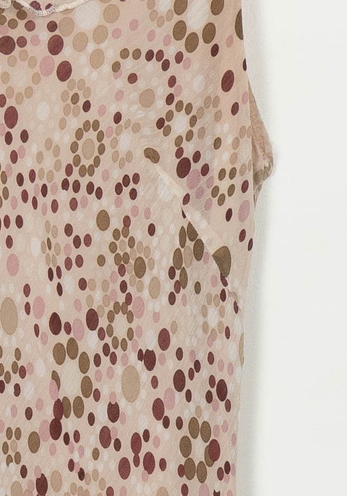 Robe Longue Rose et Beige - Taille L/40 de la marque Caroll | PARAD117851 - Vendu par Paradigme - Image 3