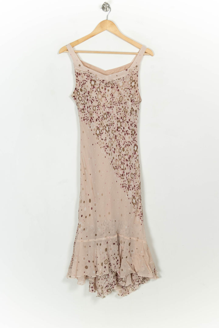 Robe Longue Rose et Beige - Taille L/40 de la marque Caroll | PARAD117851 - Vendu par Paradigme - Image 2