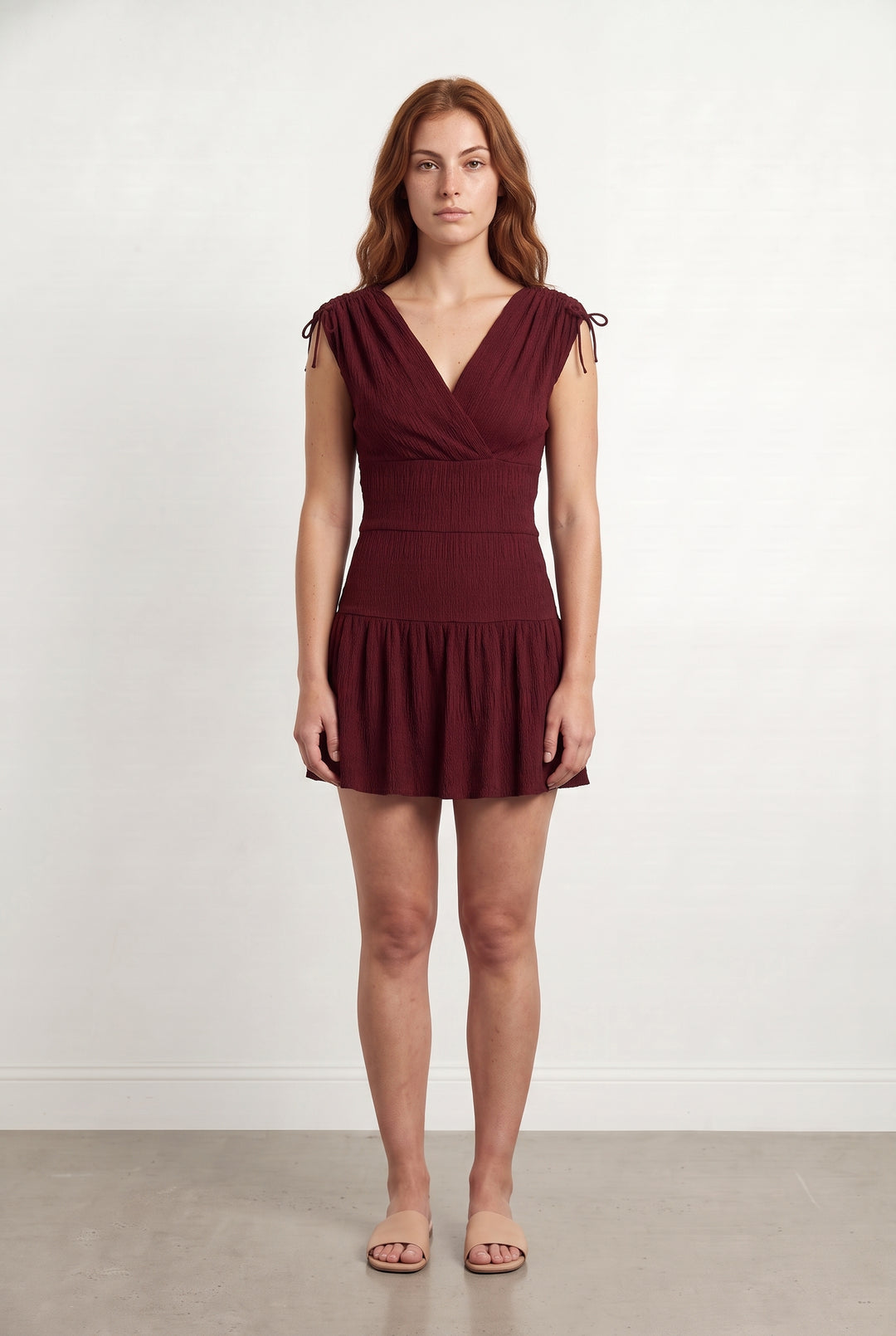 Robe Courte Bordeaux - Taille M/38 de la marque Maje | PARAD117852 - Vendu par Paradigme - Image 1