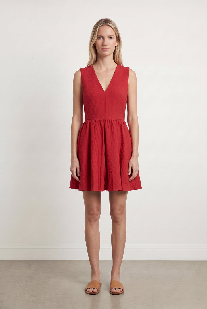 Robe Évasée Rouge - Taille S/36 de la marque Maje | PARAD117853 - Vendu par Paradigme - Image 1