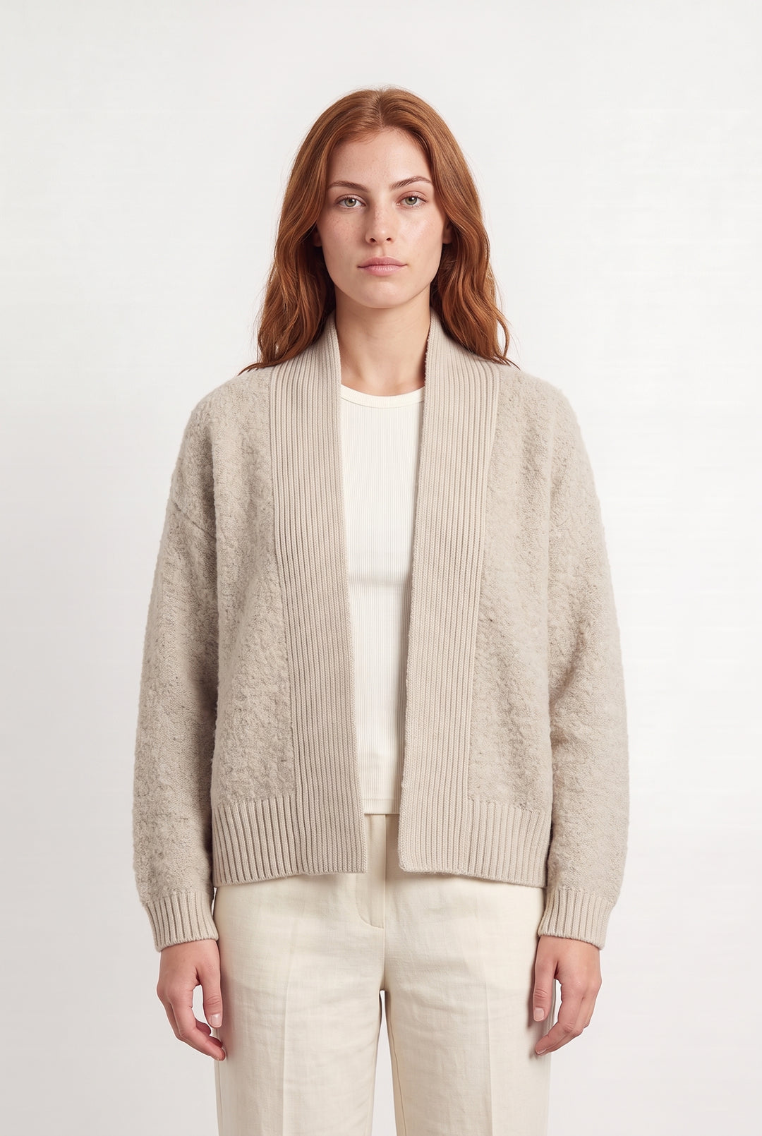 Cardigan Beige - Taille S/36 de la marque Maison 123 | PARAD117854 - Vendu par Paradigme - Image 1