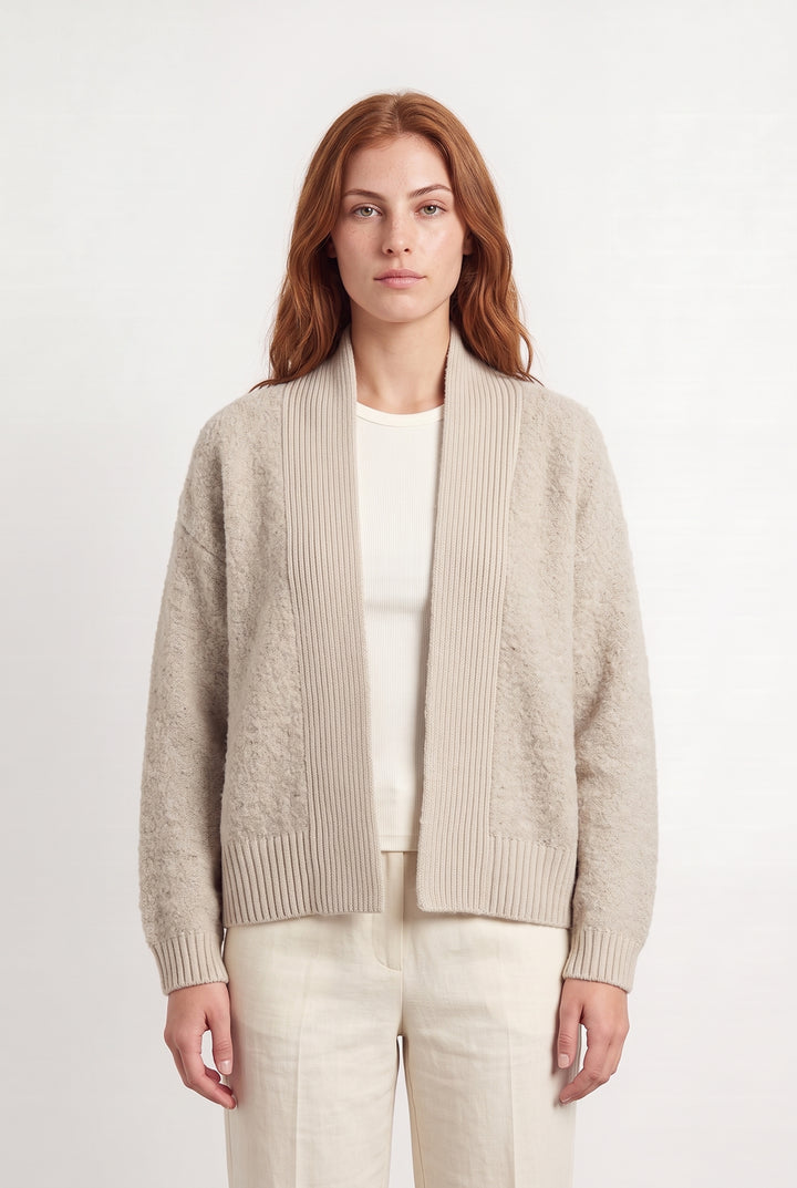 Cardigan Beige - Taille S/36 de la marque Maison 123 | PARAD117854 - Vendu par Paradigme - Image 1