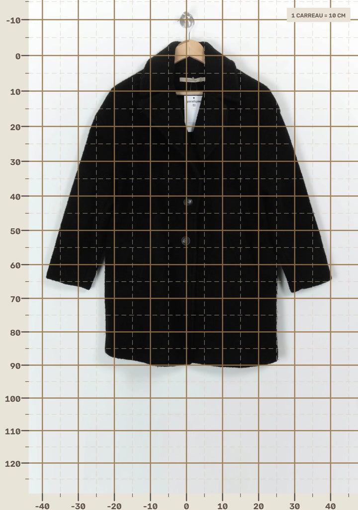 Manteau Noir - Taille S/36 de la marque La Fée Maraboutée | PARAD117855 - Vendu par Paradigme - Image 4