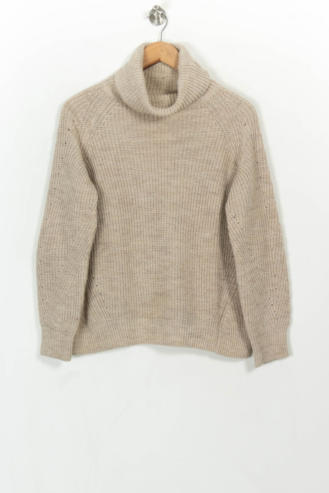 Pull Col Roulé Beige - Taille M/38 de la marque La Fée Maraboutée | PARAD117857 - Vendu par Paradigme - Image 2