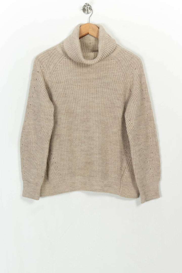 Pull Col Roulé Beige - Taille M/38 de la marque La Fée Maraboutée | PARAD117857 - Vendu par Paradigme - Image 2