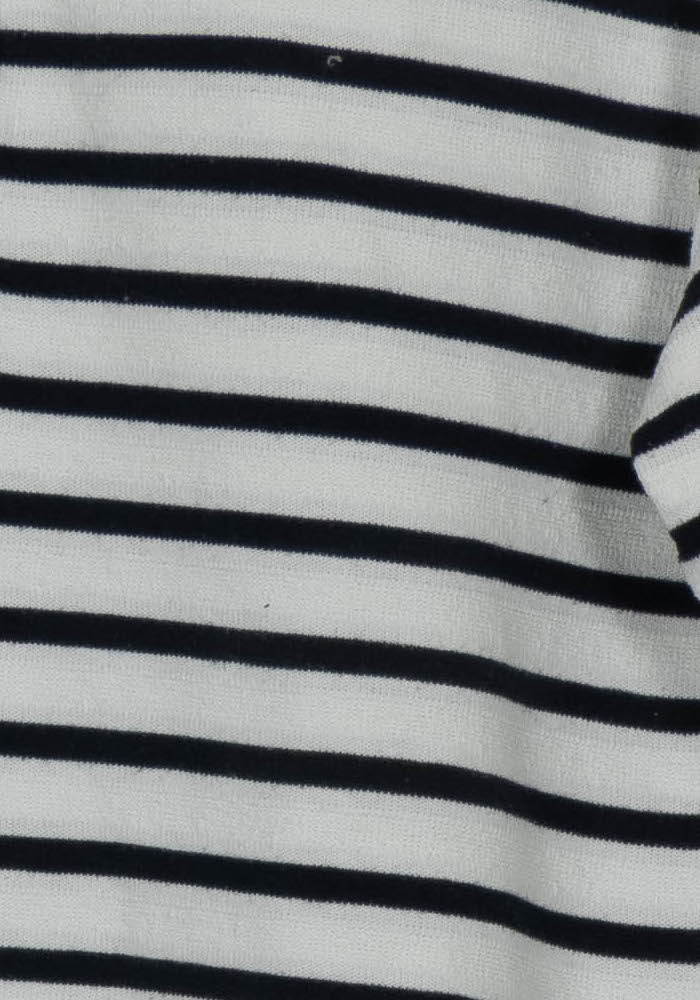 Polo Rayé Blanc et Noir - Taille S/36 de la marque Caroll | PARAD117860 - Vendu par Paradigme - Image 3