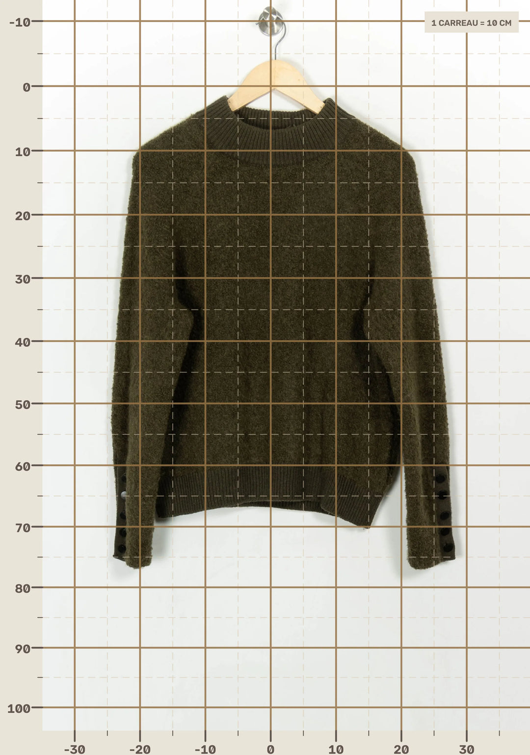 Pull Vert - Taille M/38 de la marque Maison 123 | PARAD117861 - Vendu par Paradigme - Image 4