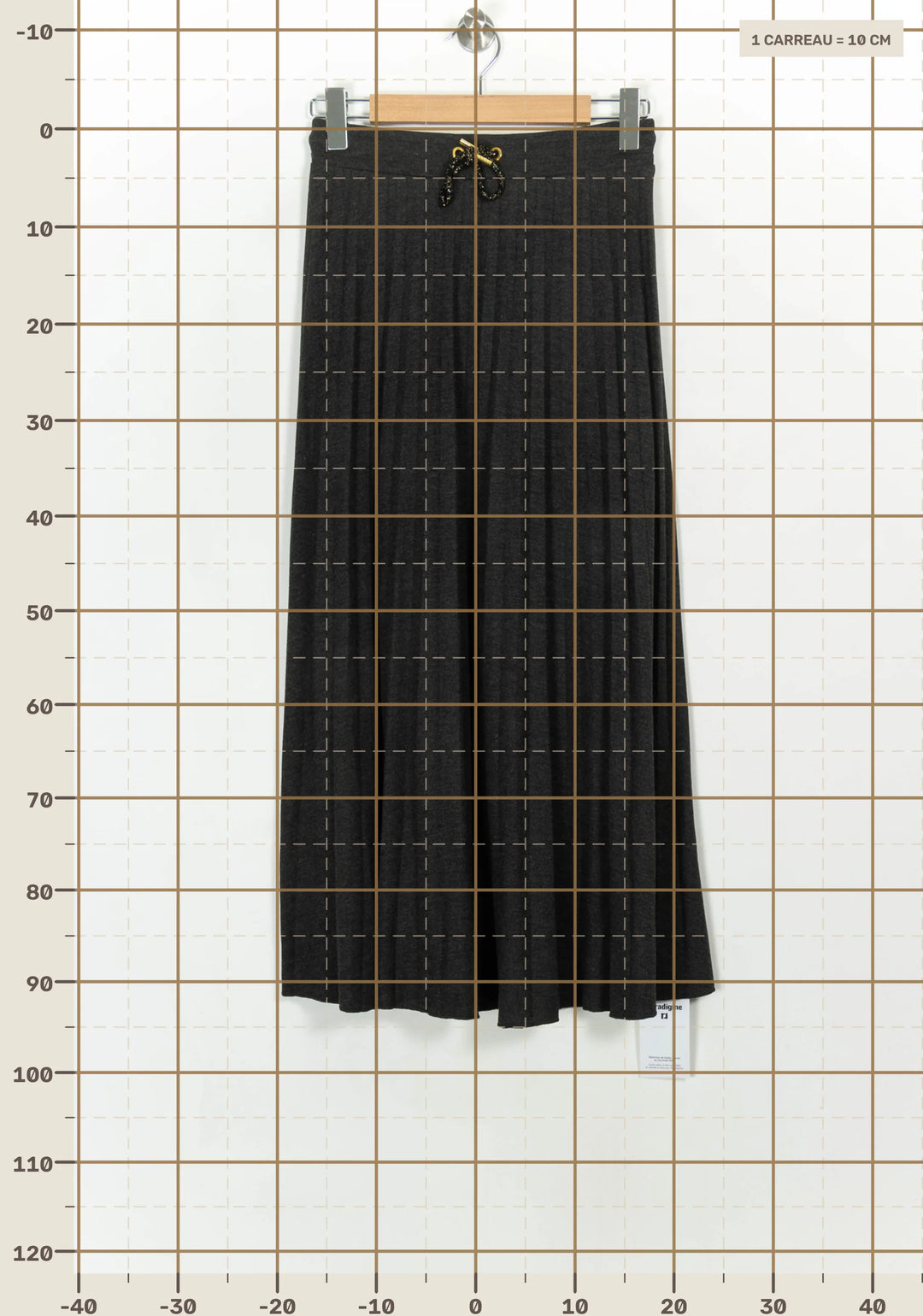 Jupe Plissée Grise - Taille S/36 de la marque I.Code | PARAD117864 - Vendu par Paradigme - Image 4