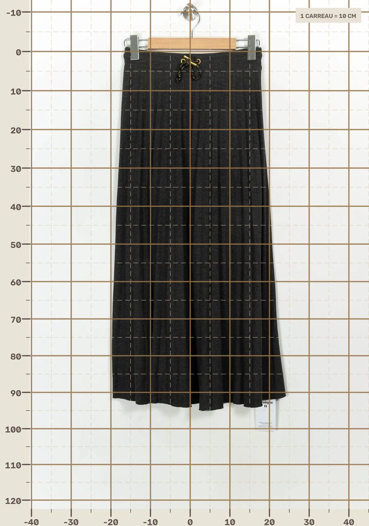 Jupe Plissée Grise - Taille S/36 de la marque I.Code | PARAD117864 - Vendu par Paradigme - Image 4