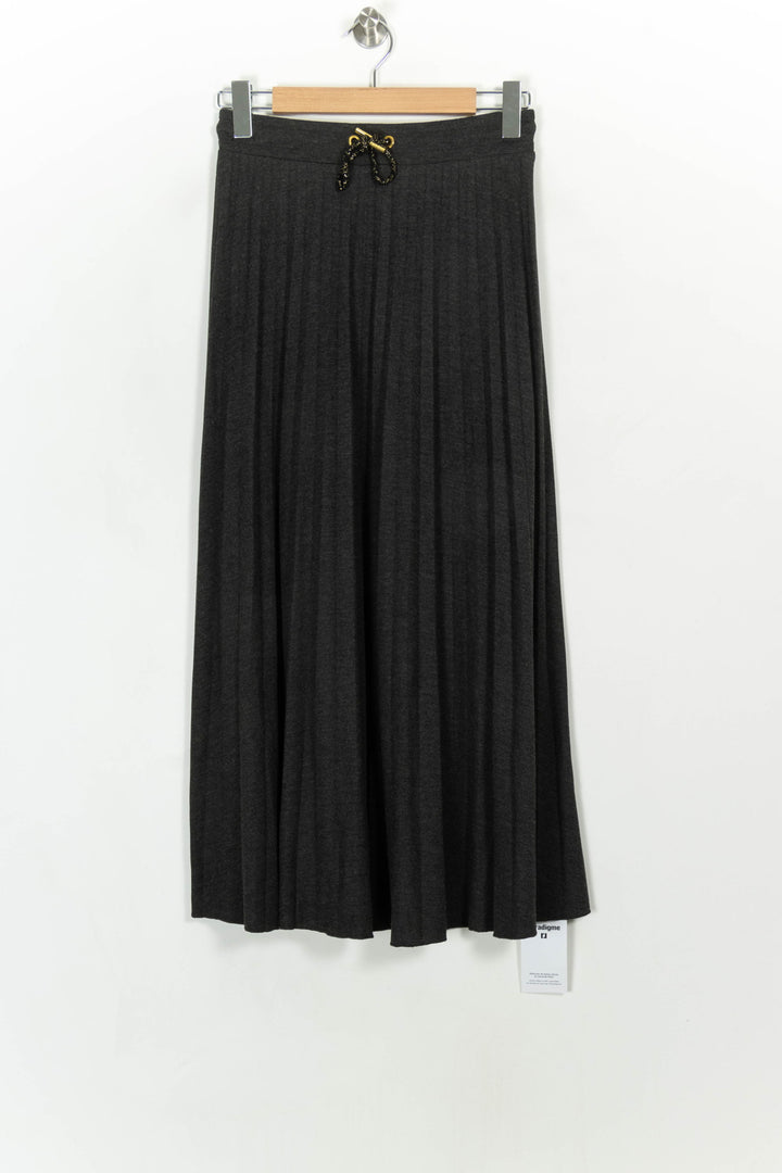 Jupe Plissée Grise - Taille S/36 de la marque I.Code | PARAD117864 - Vendu par Paradigme - Image 2