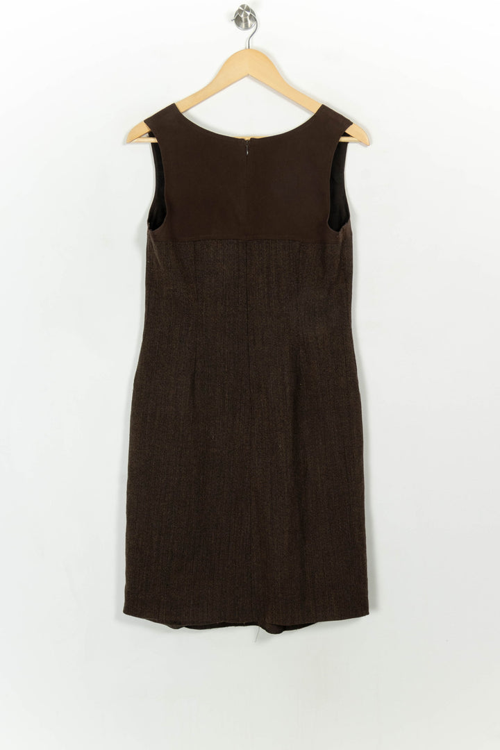 Robe Sans Manches Marron - Taille L/40 de la marque Maison 123 | PARAD117865 - Vendu par Paradigme - Image 5