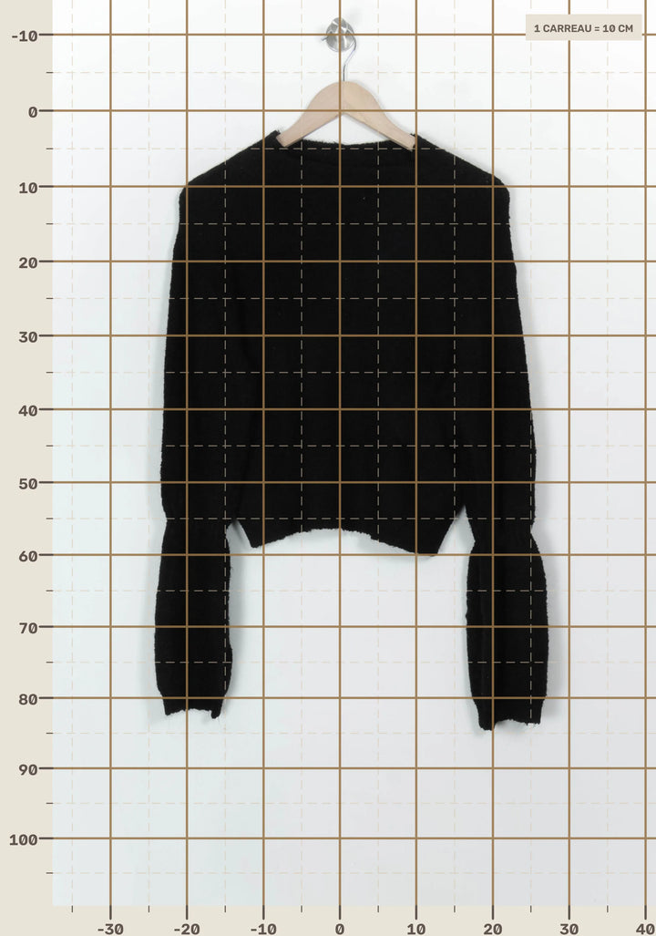 Pull Noir - Taille S/36 de la marque Rodier | PARAD117871 - Vendu par Paradigme - Image 4