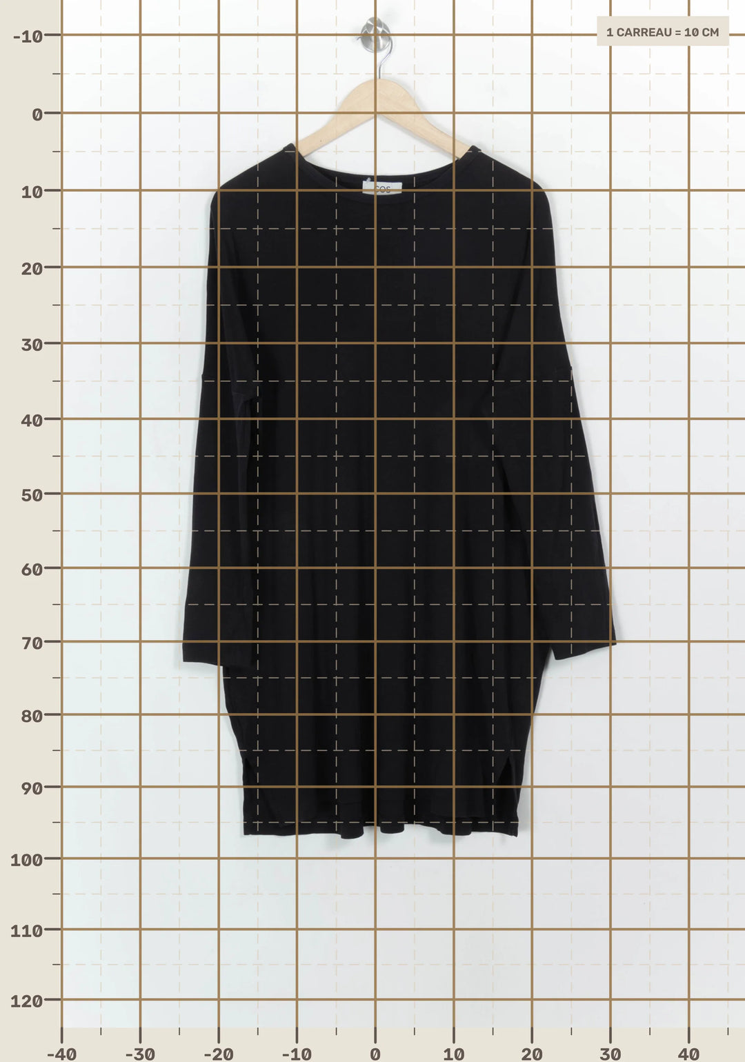 Robe Courte Noire - Taille XS/34 de la marque COS | PARAD117875 - Vendu par Paradigme - Image 4