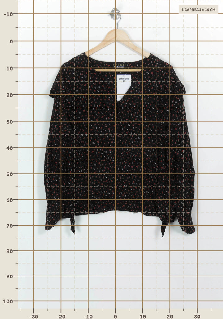 Blouse Noire et Rouge - Taille S/36 de la marque The Kooples - Sport | PARAD117877 - Vendu par Paradigme - Image 4