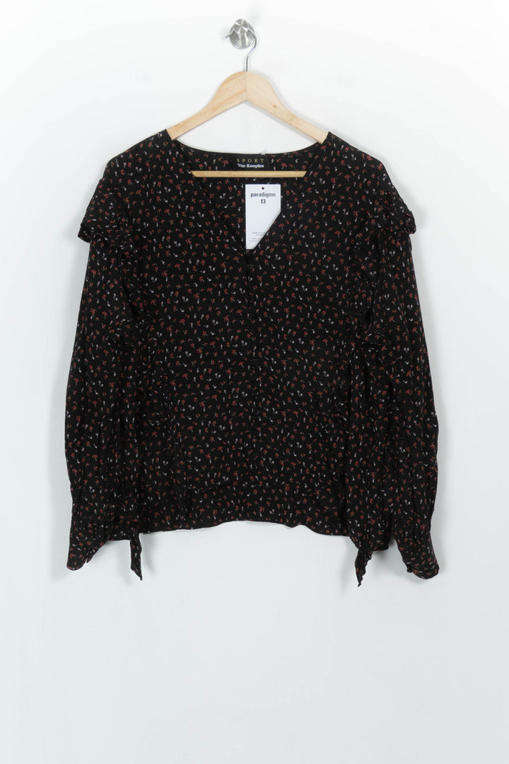 Blouse Noire et Rouge - Taille S/36 de la marque The Kooples - Sport | PARAD117877 - Vendu par Paradigme - Image 2