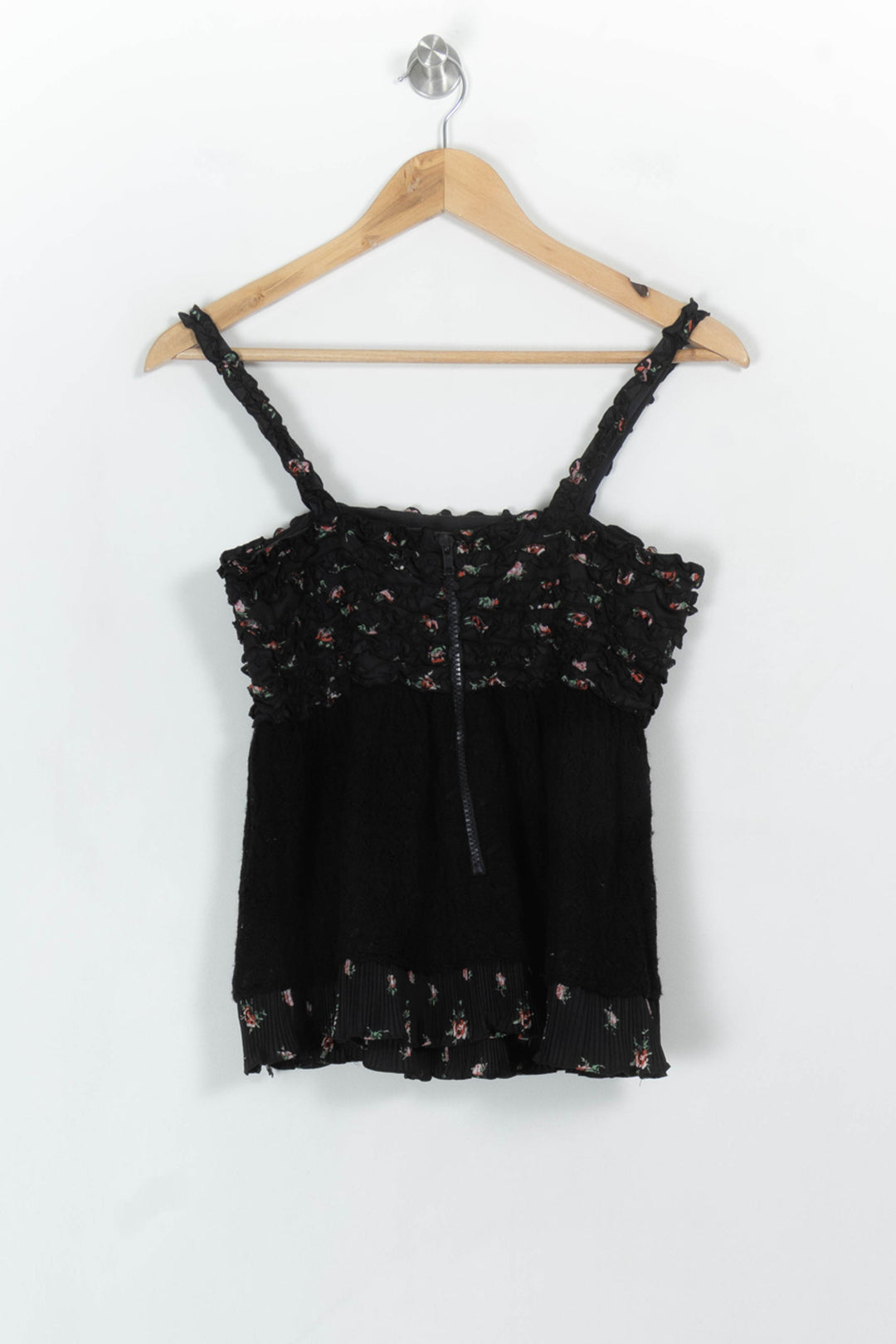 Top Noir à Fleurs - Taille S/36 de la marque Manoush | PARAD117881 - Vendu par Paradigme - Image 5
