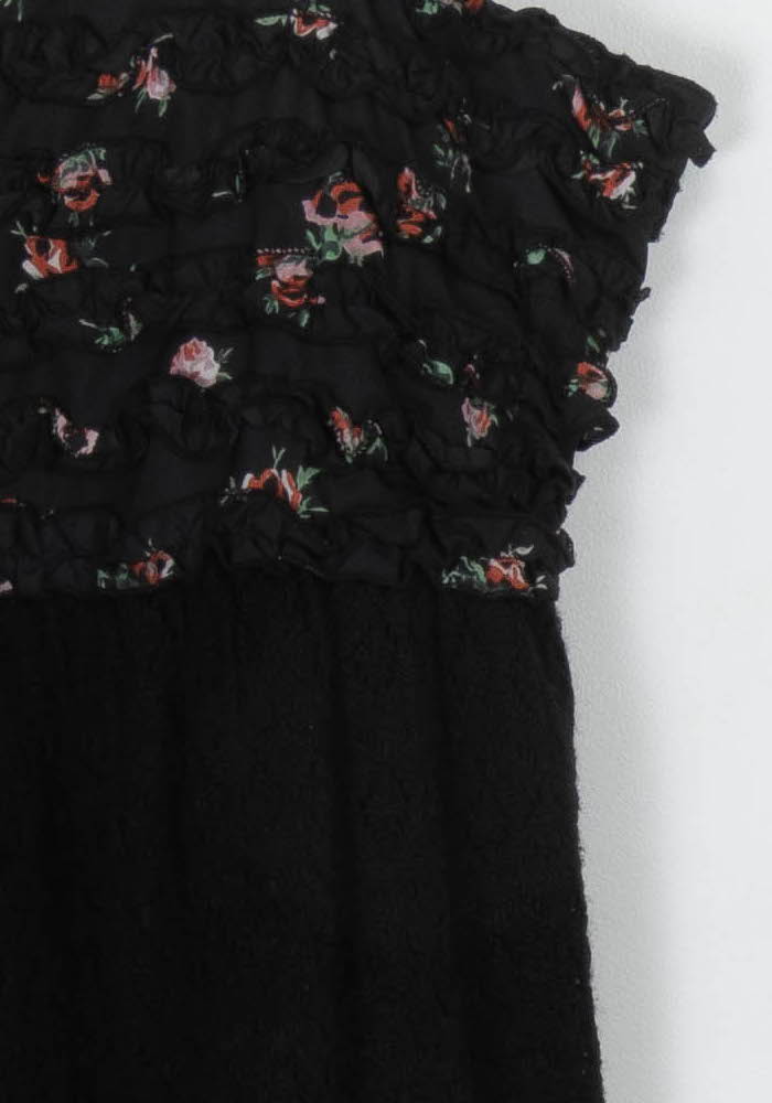 Top Noir à Fleurs - Taille S/36 de la marque Manoush | PARAD117881 - Vendu par Paradigme - Image 3