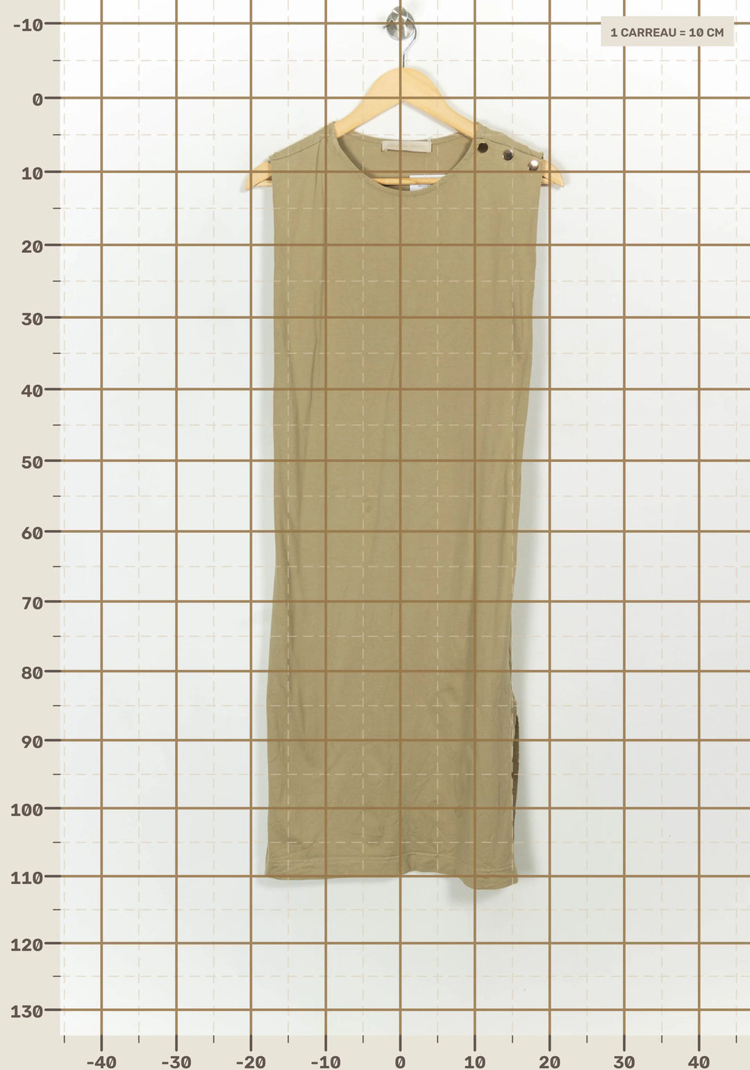 Robe Midi Beige - Taille S/36 de la marque Vanessa Bruno | PARAD117882 - Vendu par Paradigme - Image 4