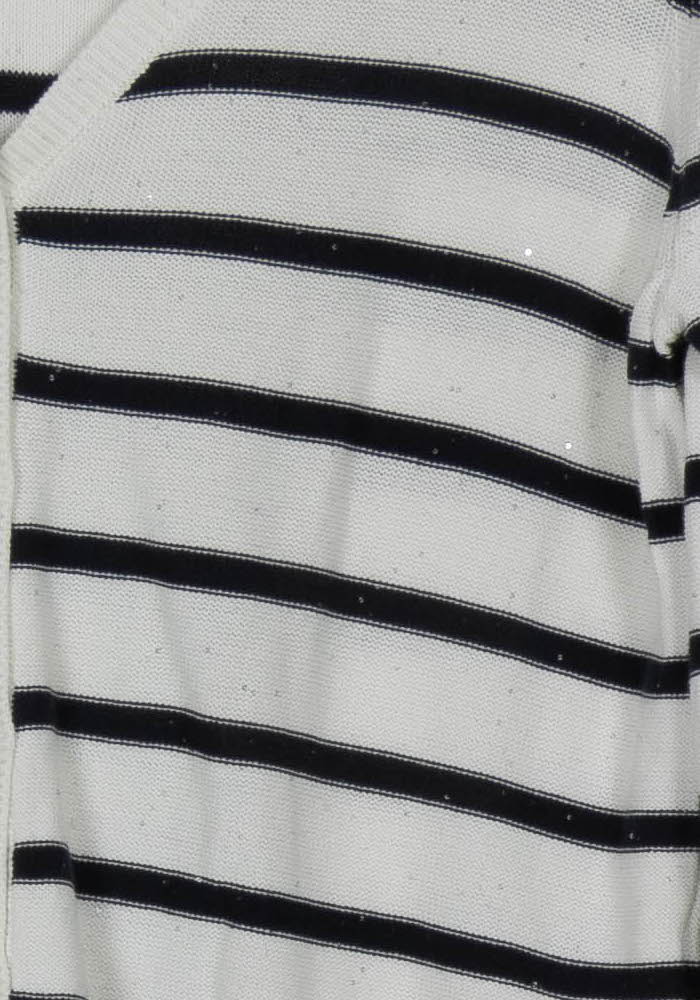Cardigan Blanc et Noir - Taille S/36 de la marque Caroll | PARAD117883 - Vendu par Paradigme - Image 3