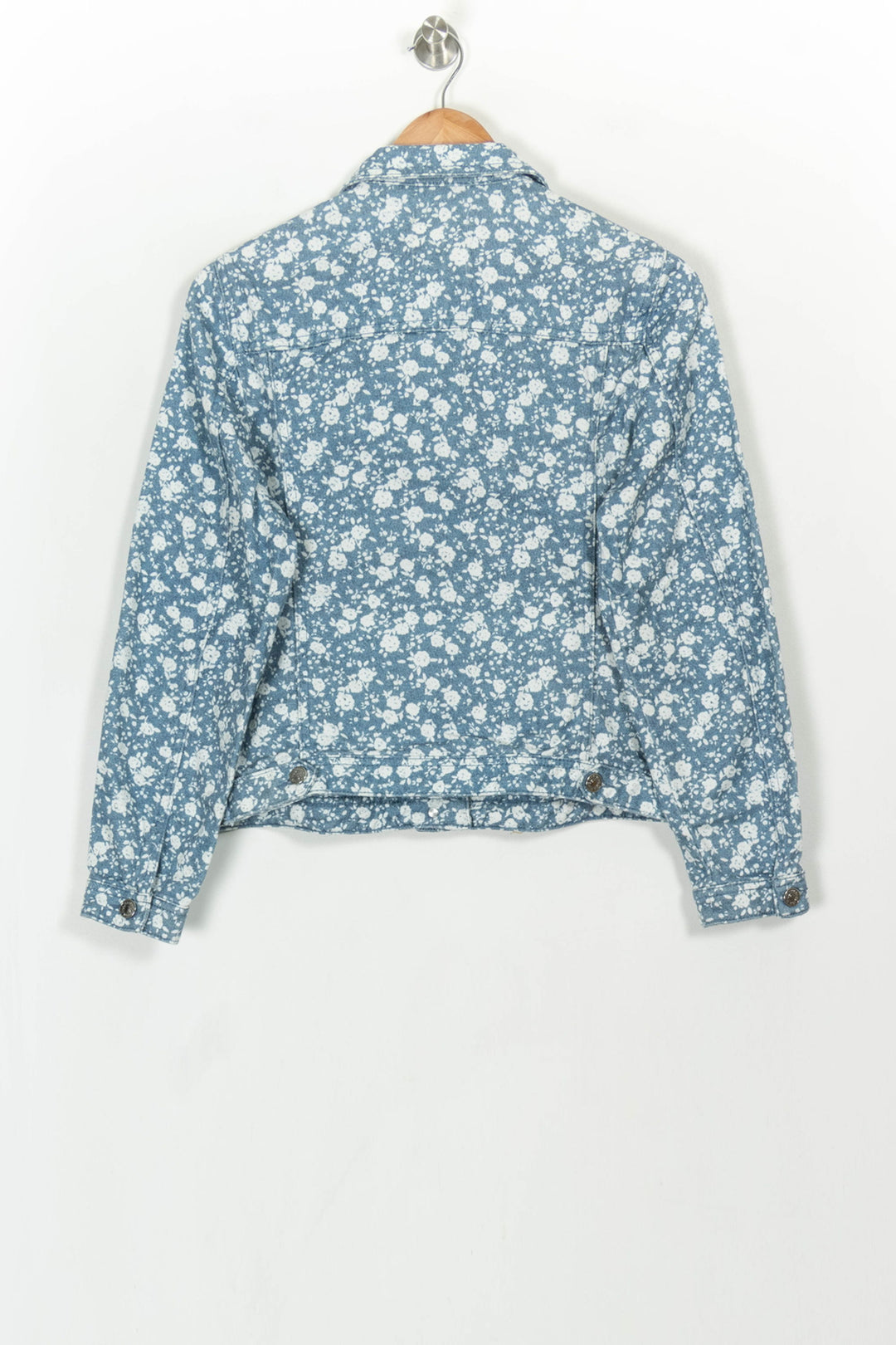 Veste en Jean Bleue et Blanche - Taille S/36 de la marque Sézane | PARAD117884 - Vendu par Paradigme - Image 5