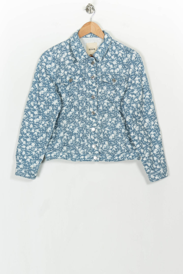Veste en Jean Bleue et Blanche - Taille S/36 de la marque Sézane | PARAD117884 - Vendu par Paradigme - Image 2