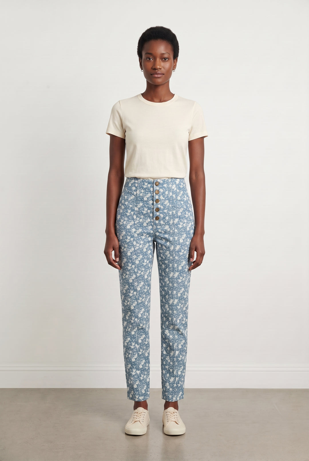 Jean Bleu et Blanc - Taille S/36 de la marque Sézane | PARAD117885 - Vendu par Paradigme - Image 1