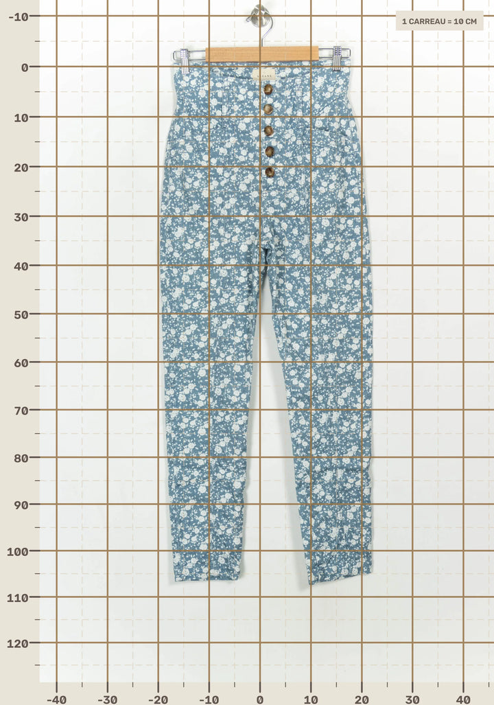 Jean Bleu et Blanc - Taille S/36 de la marque Sézane | PARAD117885 - Vendu par Paradigme - Image 4