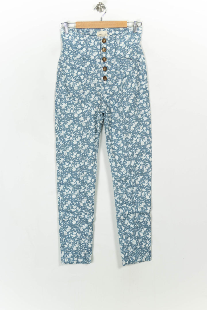 Jean Bleu et Blanc - Taille S/36 de la marque Sézane | PARAD117885 - Vendu par Paradigme - Image 2