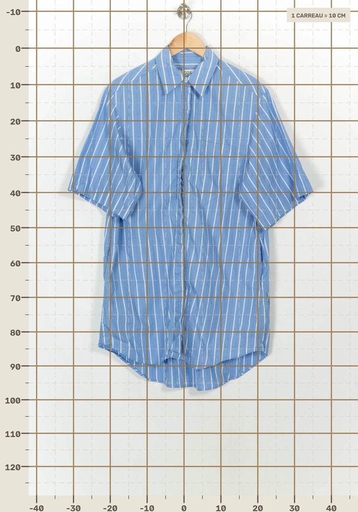 Chemise Bleu et Blanc - Taille XS/34 de la marque COS | PARAD117886 - Vendu par Paradigme - Image 4