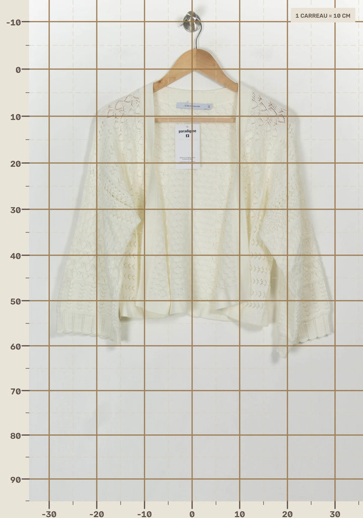 Gilet Beige - Taille XS/34 de la marque La Fée Maraboutée | PARAD117889 - Vendu par Paradigme - Image 4