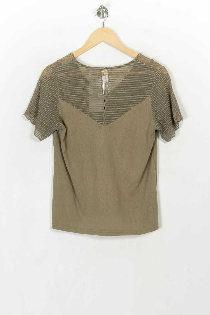 Tee-shirt Manche Courte Beige - Taille L/40 de la marque Grace &amp; Mila | PARAD117893 - Vendu par Paradigme - Image 5
