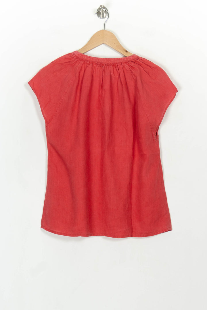 Blouse Rouge - Taille L/40 de la marque Caroll | PARAD117894 - Vendu par Paradigme - Image 5