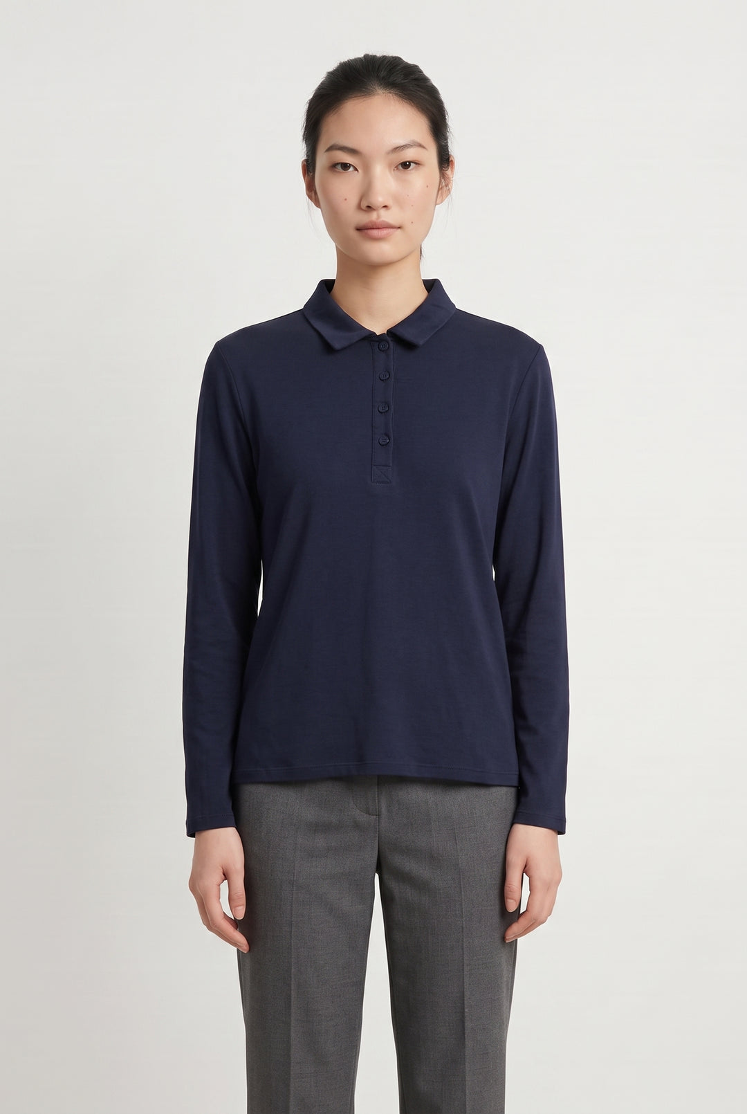 Polo Manches Longues Bleu - Taille M/38 de la marque Caroll | PARAD117896 - Vendu par Paradigme - Image 1