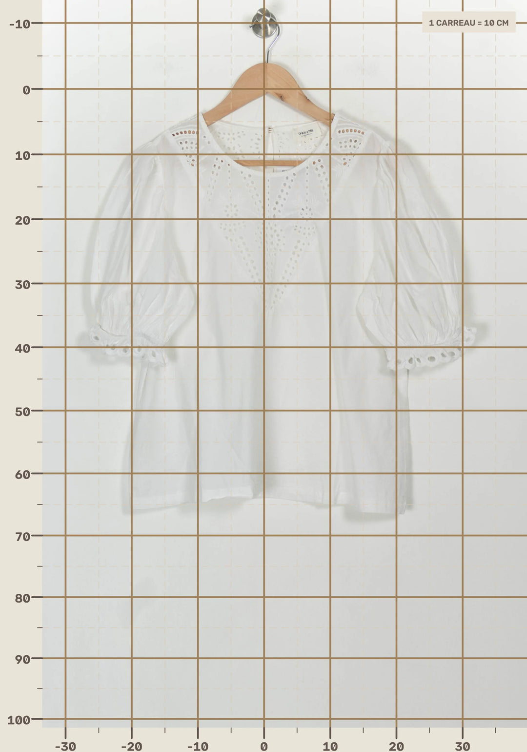 Blouse Blanche - Taille L/40 de la marque Grace &amp; Mila | PARAD117897 - Vendu par Paradigme - Image 4