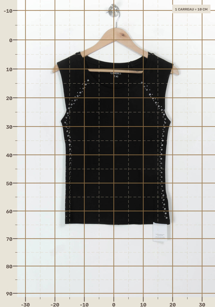 Débardeur Noir - Taille L/40 de la marque Caroll | PARAD117898 - Vendu par Paradigme - Image 4
