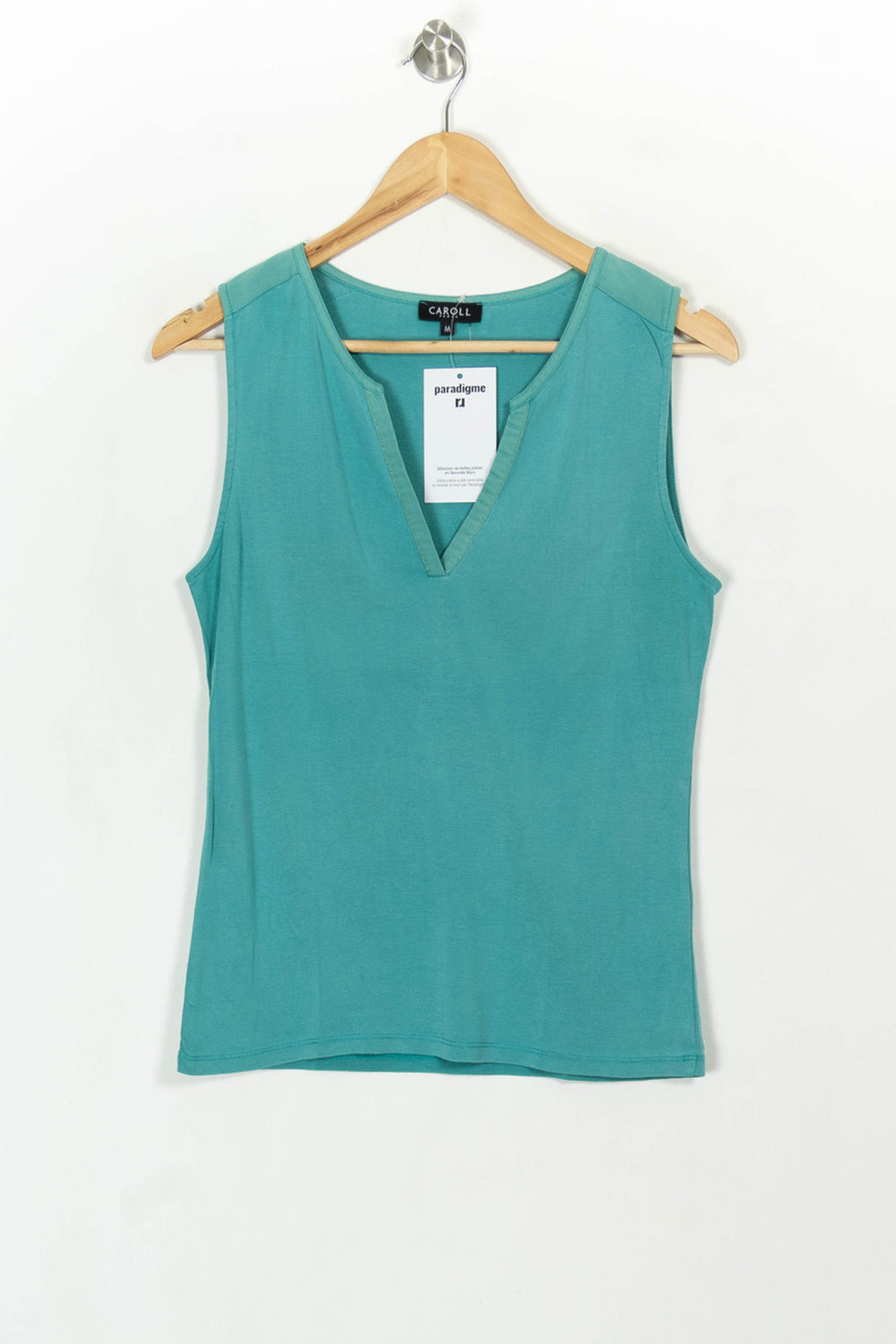 Débardeur Bleu - Taille M/38 de la marque Caroll | PARAD117899 - Vendu par Paradigme - Image 2