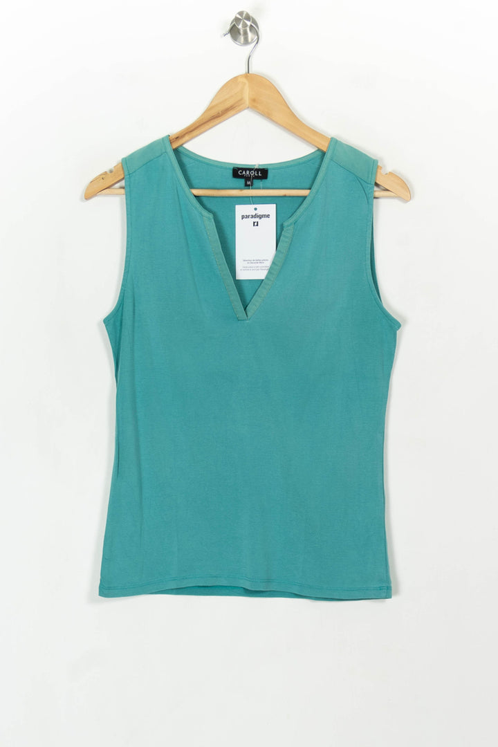 Débardeur Bleu - Taille M/38 de la marque Caroll | PARAD117899 - Vendu par Paradigme - Image 2