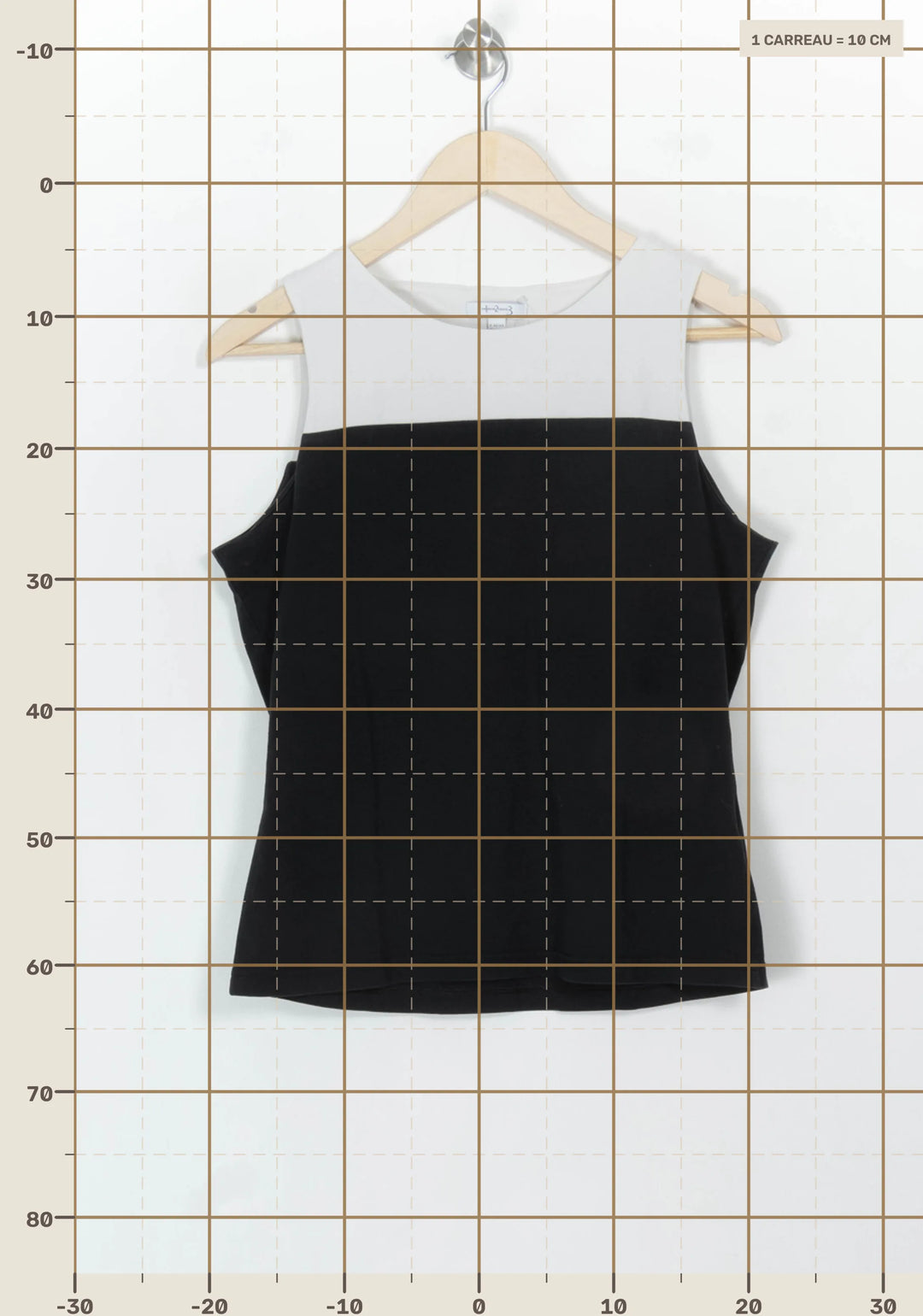 Débardeur Noir et Blanc - Taille XL/42 de la marque Maison 123 | PARAD117900 - Vendu par Paradigme - Image 4