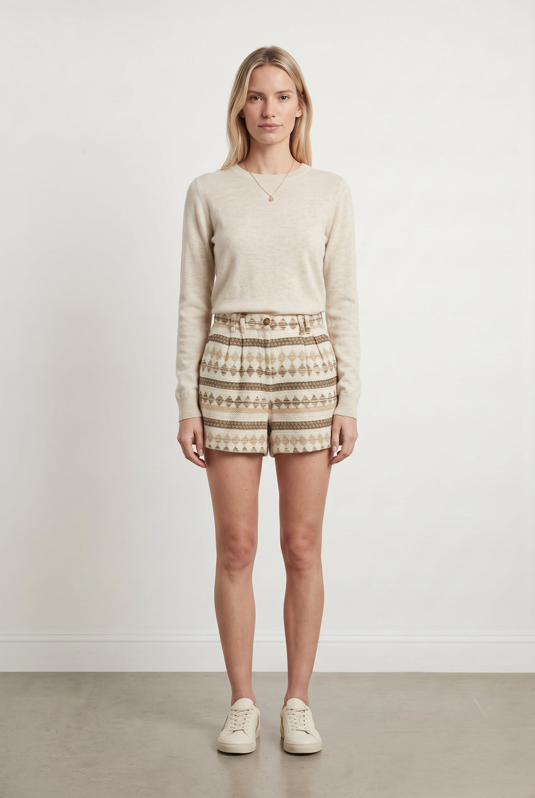 Shorts Beige et Marron - Taille S/36 de la marque Pablo | PARAD117901 - Vendu par Paradigme - Image 1