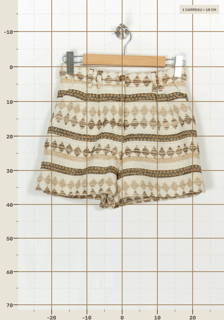 Shorts Beige et Marron - Taille S/36 de la marque Pablo | PARAD117901 - Vendu par Paradigme - Image 4