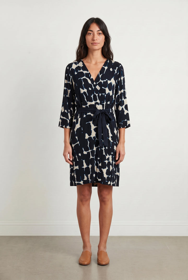 Robe Bleu et Blanc - Taille S/36 de la marque La Fée Maraboutée | PARAD117903 - Vendu par Paradigme - Image 1