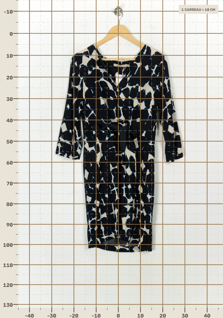 Robe Bleu et Blanc - Taille S/36 de la marque La Fée Maraboutée | PARAD117903 - Vendu par Paradigme - Image 4