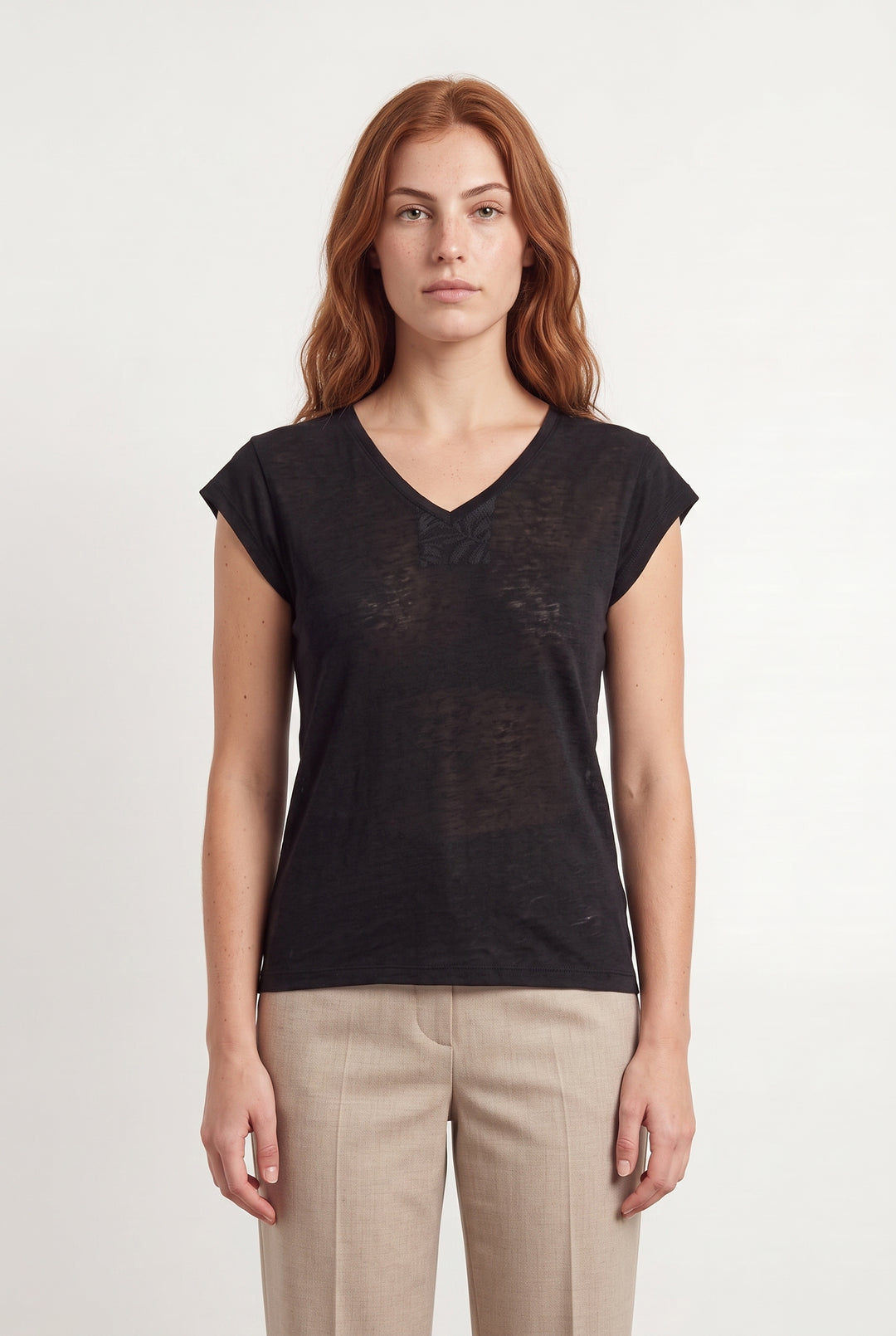 Tee-shirt Noir - Taille S/36 de la marque La Fée Maraboutée | PARAD117905 - Vendu par Paradigme - Image 1