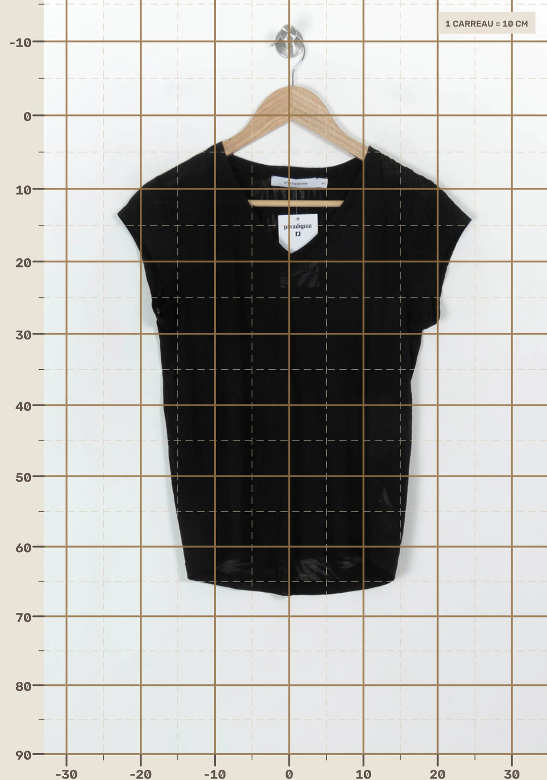 Tee-shirt Noir - Taille S/36 de la marque La Fée Maraboutée | PARAD117905 - Vendu par Paradigme - Image 4